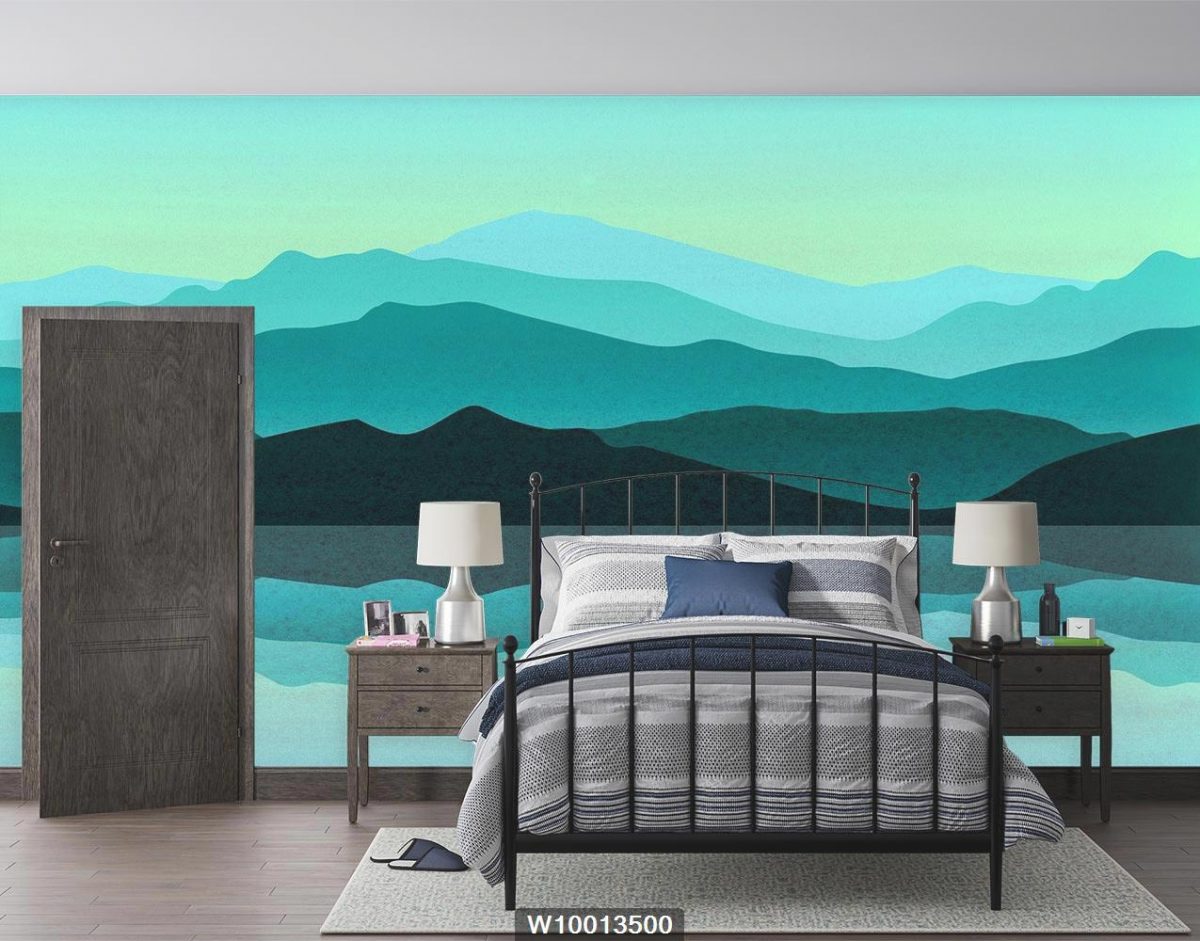پوستر دیواری منظره کوهستان W10013500 اتاق خواب