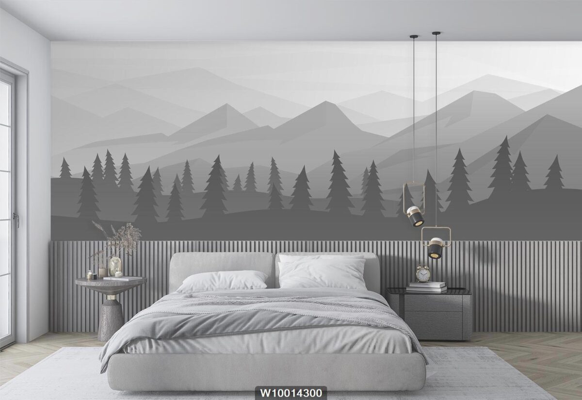 پوستر دیواری منظره کوهستان W10014300 اتاق خواب