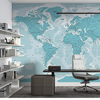 map wall poster